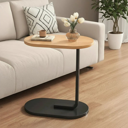 C-Shaped Sofa Side Table