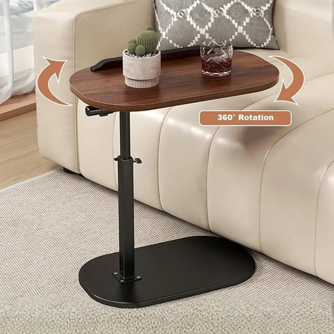 90° Tilting & 360° Swivel Height-Adjustable Table