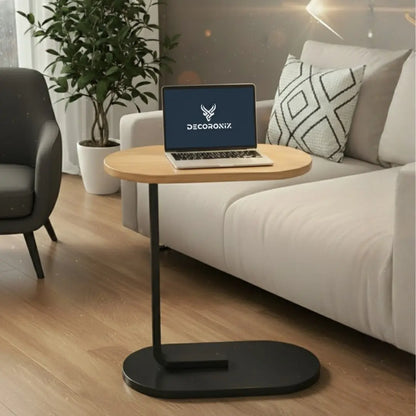 C-Shaped Sofa Side Table