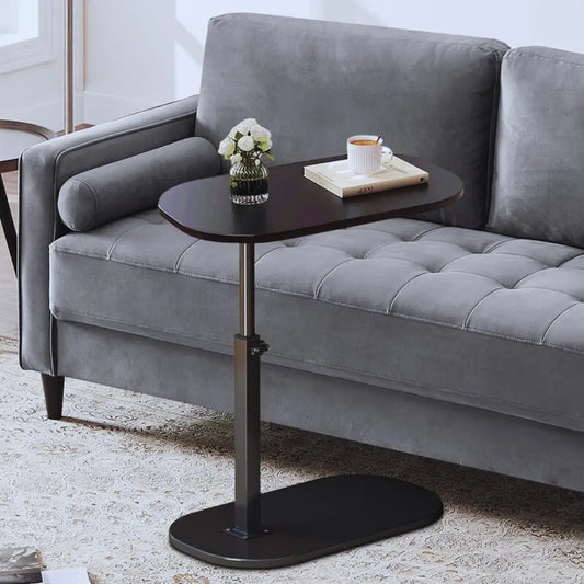 Height Adjustable C-Shaped Side Table