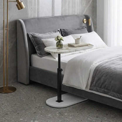 Height Adjustable C-Shaped Side Table